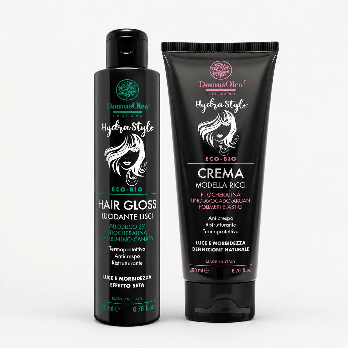 Hair Gloss + Krem modelues kacurrelash HYDRA STYLE